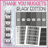 Thank You Nugget {Black Edition} PRINTABLE-My Computer is My Canvas