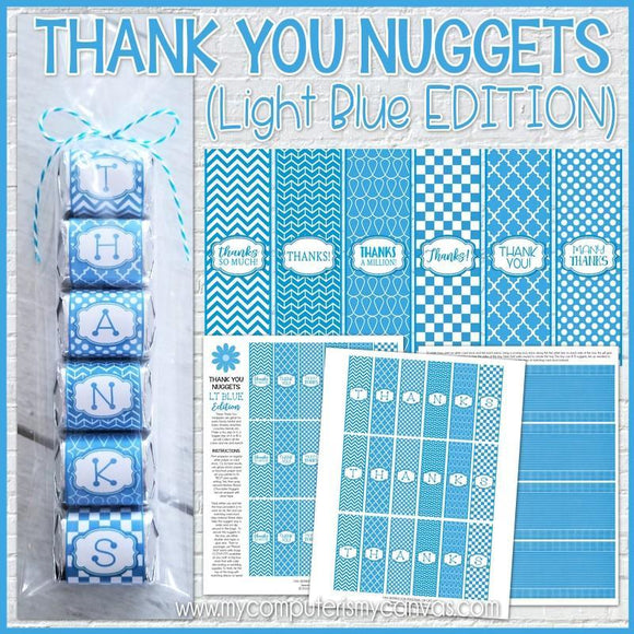 Thank You Nugget {Light Blue Edition} PRINTABLE-My Computer is My Canvas