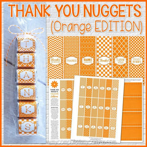Thank You Nugget {Orange Edition} PRINTABLE-My Computer is My Canvas