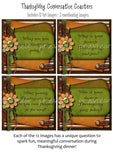 Thanksgiving Conversation Starters - PRINTABLE {Clearance}-My Computer is My Canvas