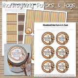Thanksgiving Favors & Tags PRINTABLE {Clearance}-My Computer is My Canvas
