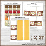 Thanksgiving Nugget Wrappers {THANKFUL} PRINTABLE-My Computer is My Canvas