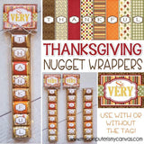 Thanksgiving Nugget Wrappers {THANKFUL} PRINTABLE-My Computer is My Canvas