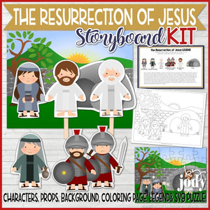 The RESURRECTION of Jesus Christ Story Board & Activity Kit {PRINTABLE}
