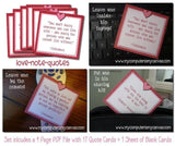 Valentine Countdown & Love Note Quotes PRINTABLE-My Computer is My Canvas