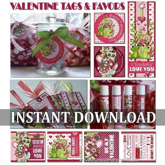 Valentine Favors & Tags PRINTABLE-My Computer is My Canvas
