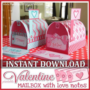 Valentine's Day Mailbox PRINTABLES-My Computer is My Canvas