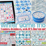 Winter GAME TRIO Printable-My Computer is My Canvas
